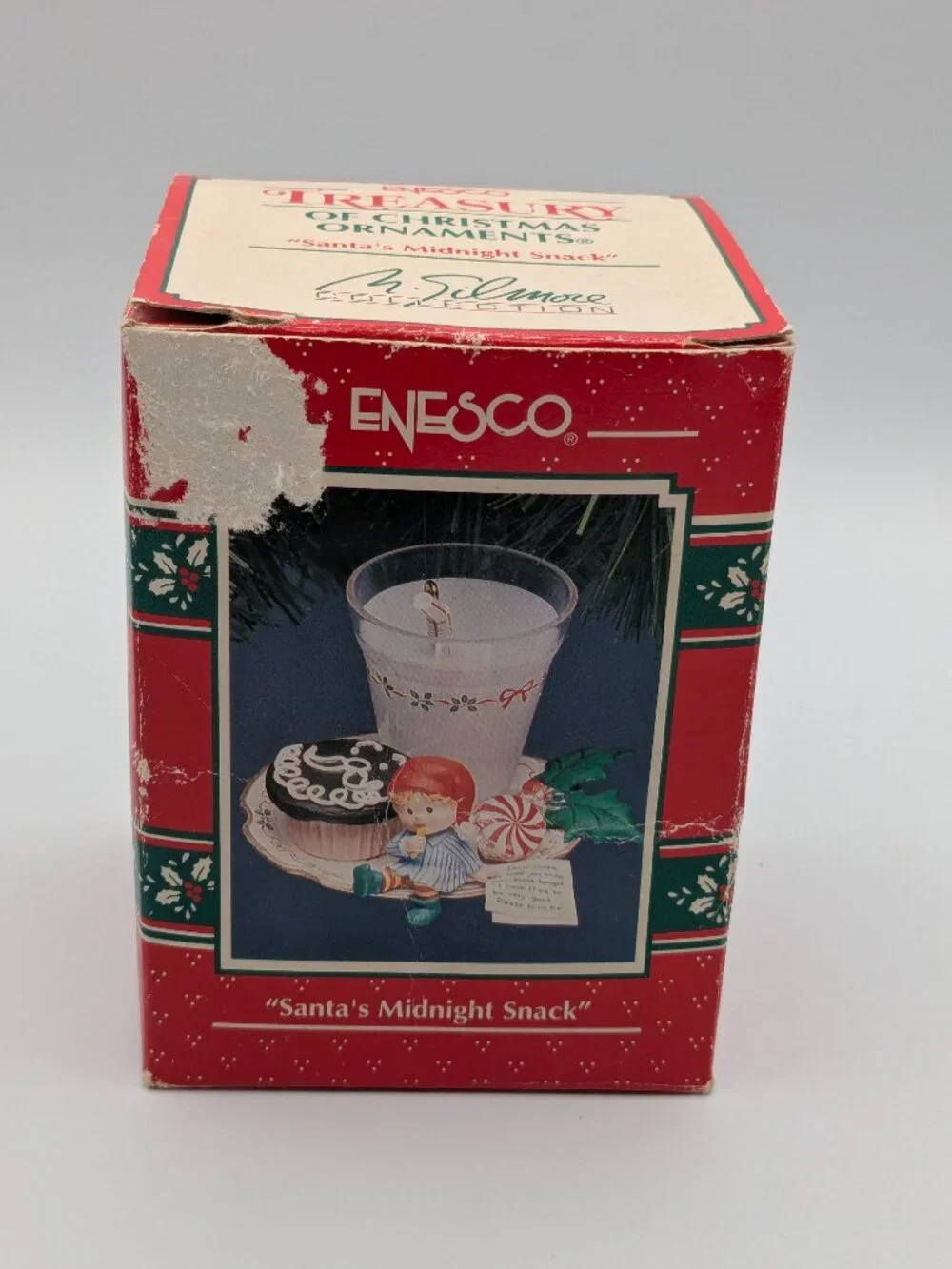 Enesco Treasury of Christmas "Santa's Midnight Snack" 1992 Vintage Ornament - Picture 3 of 11